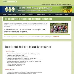 Professional Herbalist Course Payment Plan - Herbal Courses - Planetherb - Nightly
