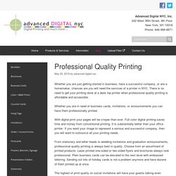 Quick Quality Professional Printing Services New York, Long Island