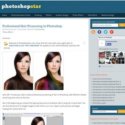 Professional Hair Processing in Photoshop