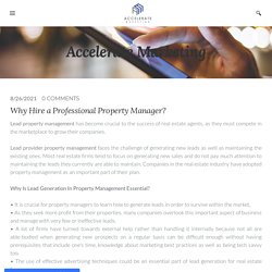 Why Hire a Professional Property Manager?
