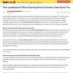 Hire a professional Office Cleaning Service Providers Clean Up for You