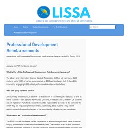 LISSA - Professional Development Reimbursements