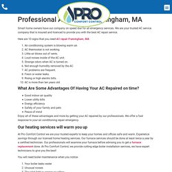 Professional AC Repair Framingham, MA