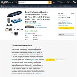 Bosch Professional Cordless Screwdriver Bosch Go (incl. 25-Piece Bit Set, Usb Charging Cable, L-Boxx Mini) – Amazon Exclusive Set : Amazon.co.uk: DIY & Tools