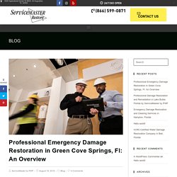Professional Emergency Damage Restoration in Green Cove Springs, Fl