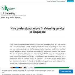 Get Office floor & Move-in cleaning in Singapore