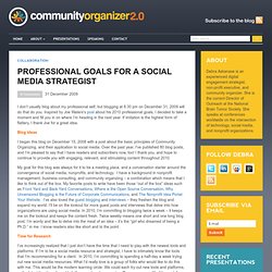 Professional Goals for a Social Media Strategist