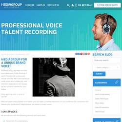 Professional Voice Talent Recording