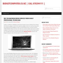 Rely on MacBook Repair Services from Highly Professional Technicians