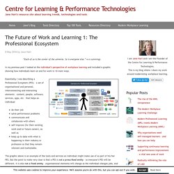 The Future of Work and Learning 1: The Professional Ecosystem