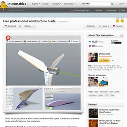 Free professional wind turbine blade