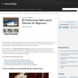25 Professional Web Layout Tutorials for Beginners