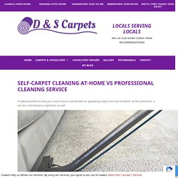 Self-Carpet Cleaning At-Home vs Professional Cleaning Service