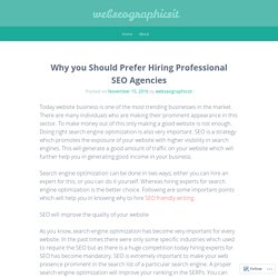 Why you Should Prefer Hiring Professional SEO Agencies