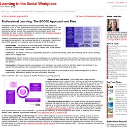 Professional Learning: The SCOPE Approach and Plan