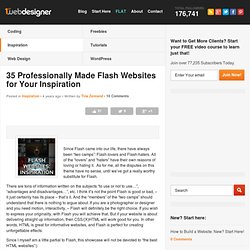 35 Professionally Made Flash Websites for Your Inspiration