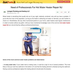Need of Professionals For Hot Water Heater Repair NJ
