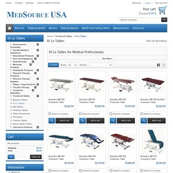 Hi Lo Tables for Medical Professionals- MedSource USA - MedSource USA – Physical Therapy, Rehabilitation, & Exercise Equipment