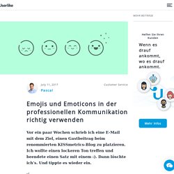 Emojis in der professionellen Kommunikation richtig verwenden