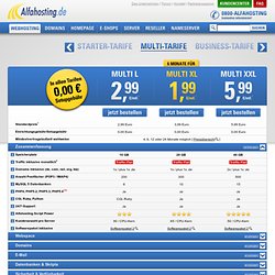 Webhosting, Domains und Webspace bei Alfahosting.de