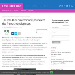 Tiki Toki. Outil professionnel pour creer des frises chronologiques