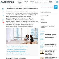 L’entretien professionnel : définition et intérêt