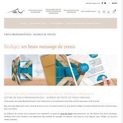 Texte de Voeux original & professionnel - Exemple de message entreprise