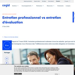 Entretien professionnel vs entretien d’évaluation
