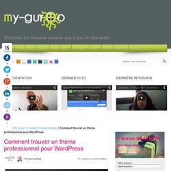 Comment trouver un thème professionnel pour WordPress