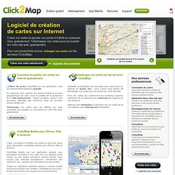 la solution géoweb professionnelle, création de cartes interactives Google Maps