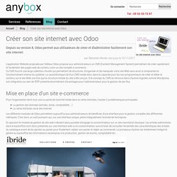 Créer son site internet avec Odoo — Applications professionnelles et infrastructures cloud