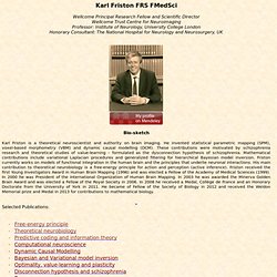 Professor Karl Friston – Selected papers