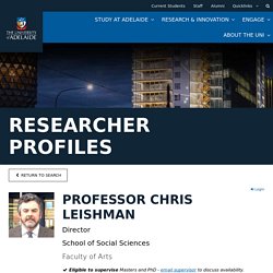 Professor Chris Leishman
