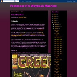 Professor H's Wayback Machine: Poe 1974, Pt.17