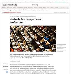 Uni: Großer Professoren-Mangel an deutschen Hochschulen - Bildung