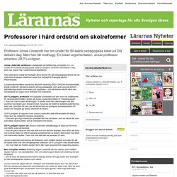 Professorer i hård ordstrid om skolreformer