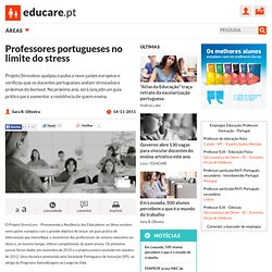 Professores portugueses no limite do stress
