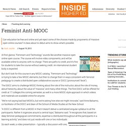 Feminist professors create an alternative to MOOCs