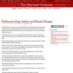 TheCrimson: Professors Urge Action on Climate Change
