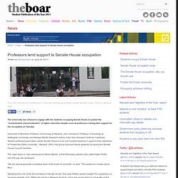 Professors lend support to Senate House occupation « The Boar