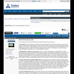 Market Profile Trading Concepts - Traders Laboratory - Professional Traders Community