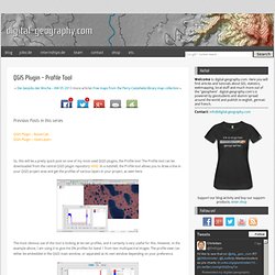QGIS Plugin – Profile Tool : digital-geography.com