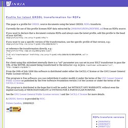 Profile for latest GRDDL transformation for RDFa