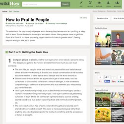 3 Ways to Profile People
