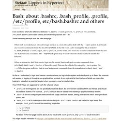 Bash: about .bashrc, .bash_profile, .profile, /etc/profile, etc/bash.bashrc and others