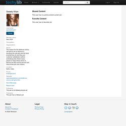 Profile of Sweety Khan on TechyLib