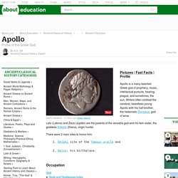 Profile of the Greek God Apollo