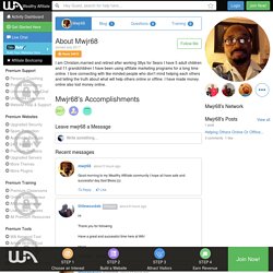 Mwjr68's Profile at WealthyAffiliate.com