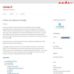 Profiler son application NodeJS « naholyr.fr