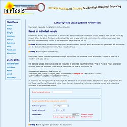 mirTools: a web server for microRNA profilling and discovery based on high-throughput sequencing